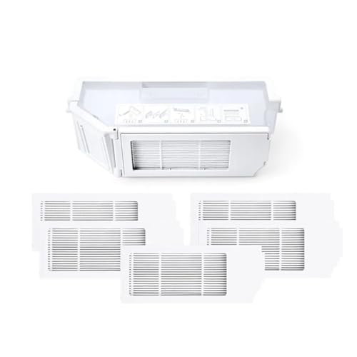 Kompatibel for ECOVACS Staub Box Filter Sammlung Roboter Staubsauger Ersatzteile Mülleimer(Dustbin add 6Filters) von VAMOARPOL