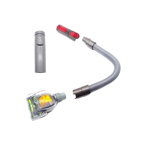Kompatibel mit Dyson Staubsauger Teppich Zubehör Verlängerungsschlauch und Adapter(Light Grey) von VAMOARPOL