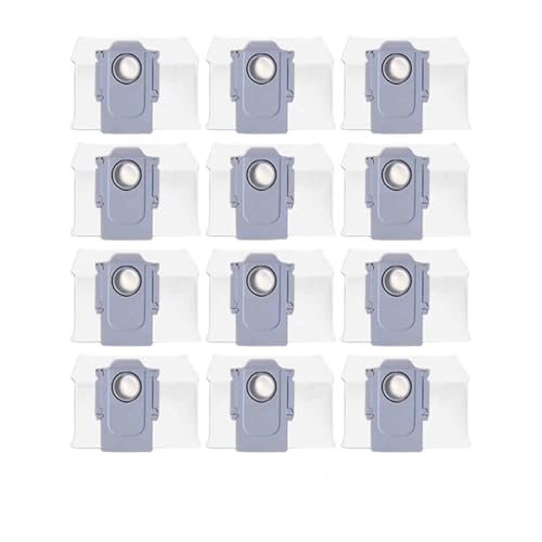 Staubbeutel, Kompatibel for Roborock, Roboter-Staubsauger-Zubehör, Ersatz-Vlies-Staubbeutel(White 12Pcs) von VAMOARPOL