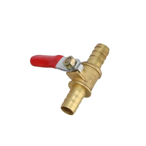 Wasserdurchflussschalter 8 mm 10 mm Gartenschlauch Widerhaken-Kugelhahn Inline-Messing-Universalhahn Gerader Absperrkugelhahn Gartenarmaturen(8mm to 10mm) von VAMOARPOL