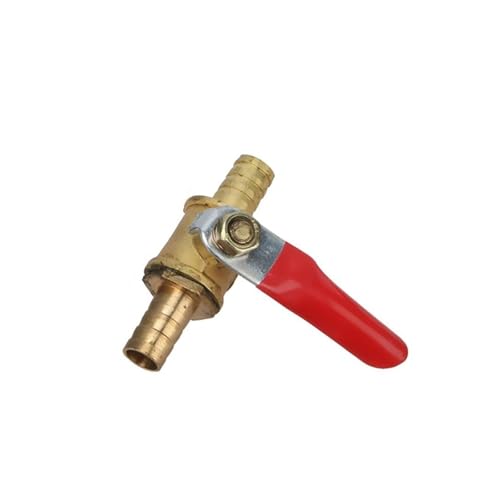 Wasserdurchflussschalter 8 mm 10 mm Gartenschlauch Widerhaken-Kugelhahn Inline-Messing-Universalhahn Gerader Absperrkugelhahn Gartenarmaturen(8mmto 8mm) von VAMOARPOL