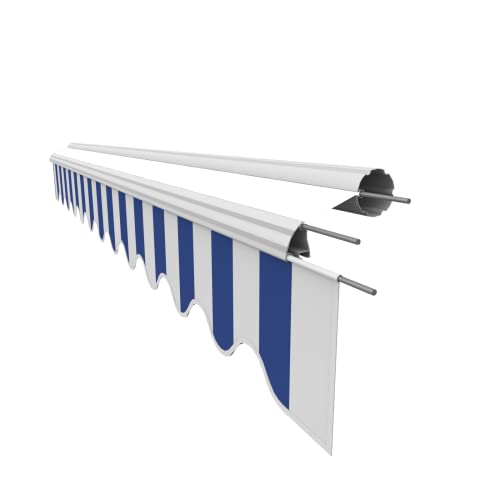 VANA Markisenstoff Volant für 4 m Markise Ersatzstoff Markisentuch Bespannung Sonnenschutz, nur Volant, fertig genäht, Maß 3,83 x 0,21 m, Design SPD022 VANA Markisenstoff Volant für 4 m Markise Ersatzstoff Markisentuch Bespannung Sonnenschutz, nur Volant, fertig genäht, Maß 3,83 x 0,21 m, Design SPD022 von VANA