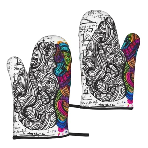 Hitzebeständige Ofenhandschuhe für linke und rechte Gehirnhälfte. Wasserdicht und langlebig. Zum Kochen, Backen und Grillen. Hitzebeständige Ofenhandschuhe für linke und rechte Gehirnhälfte. Wasserdicht und langlebig. Zum Kochen, Backen und Grillen. von VANANI