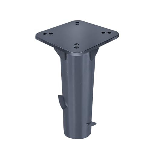 VANCHEMO Metall Bodenplatte, Universal Bodenplatte Sonnenschirmständer Schirmständer Metall Sonnenschirmständer für Sonnenschirm (1 stück, Dunkelgrau) von VANCHEMO