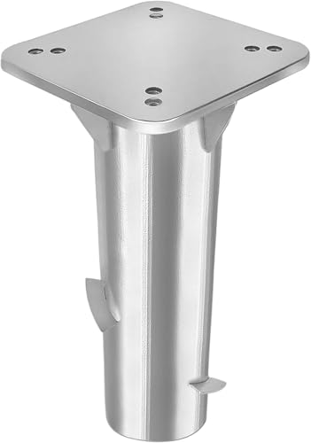 VANCHEMO Metall Bodenplatte, Universal Bodenplatte Sonnenschirmständer Schirmständer Metall Sonnenschirmständer für Sonnenschirm (1 stück, Silber) von VANCHEMO