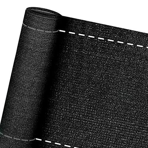 VANCHEMO Zaunblende Schattiergewebe 1x10m Sichtschutz Zaun HDPE 150 g/m², Windschutz UV-resistent Reißfest für Garten, Balkon (Anthrazit, 1 x 10 m) von VANCHEMO