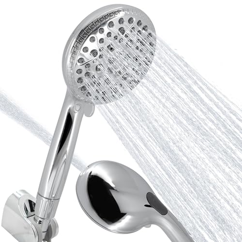 VANCOCO 9 Strahlarten Duschkopf Set mit 5-Schichten Filter Hochdruck Handbrause inklusive Schlauch und Einstellbarer Halterung Wassersparend gegen Hartes von VANCOCO