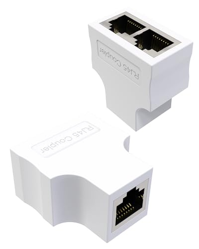 VANDESAIL LAN Splitter 1 Auf 2, RJ45 Splitter LAN Switch 2Port, 2 Pack LAN Splitter & Verteiler Ethernet Splitter Netzwerk Verlängerungen Adapter weiß VANDESAIL LAN Splitter 1 Auf 2, RJ45 Splitter LAN Switch 2Port, 2 Pack LAN Splitter & Verteiler Ethernet Splitter Netzwerk Verlängerungen Adapter weiß von VANDESAIL