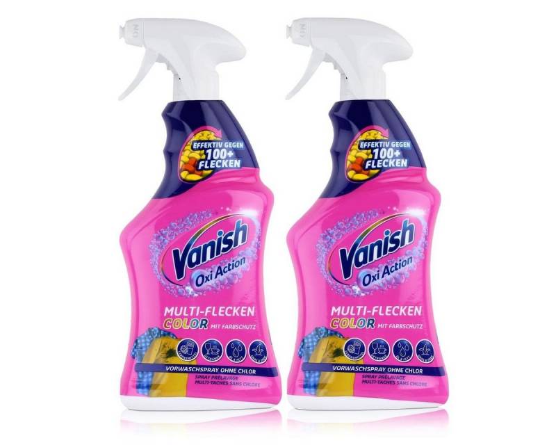VANISH Vanish Oxi Action Multi-Flecken Color 750ml mit Farbschutz (2er Pack) Spezialwaschmittel von VANISH