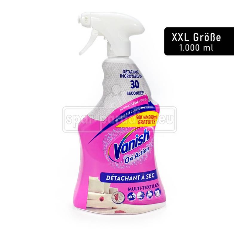 VANISH Vanish Oxi Action Multi Textil Fleckenentferner Spray, 1.000 ml Fleckentferner von VANISH