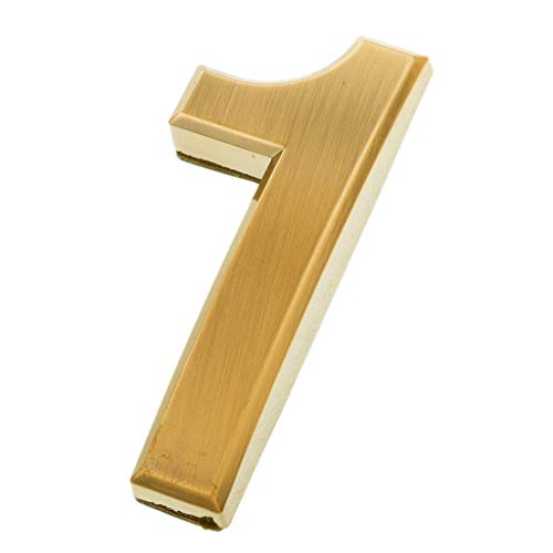 VANKOA 0-9 Hausnummer Selbstklebend Türnummer Zimmernummer Aufkleber Nummer Schild Gold von VANKOA