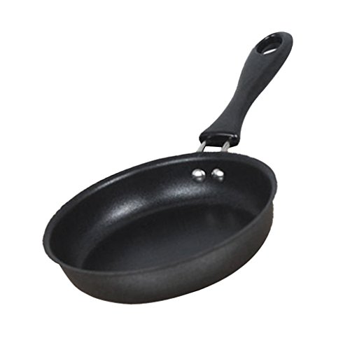 VANKOA 12cm Gusseisen Bratpfanne Induktion Eisenpfanne Mini Pfanne zum Kochen oder Backen, Schwarz von Freneci