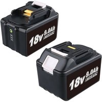 Pdstation - 2-teilige 18V 9000 mAh Ersatzbatterie für Makita 18V BL1860 BL1860B BL1850 BL1840 LXT-400 18 v Werkzeugbatterie von PDSTATION