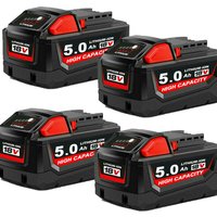 4x Für Milwaukee M18 Akku M18B5 18V xc 5AH Li-Ion 48-11-1860 48-11-1852 von PDSTATION