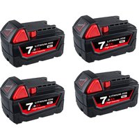 Pdstation - 4x Für Milwaukee M18 Akku M18B6 18V xc 7,0 Ah Li-Ion 48-11-1860 48-11-1852 von PDSTATION