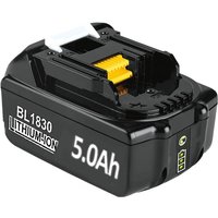 Pdstation - BL1860B 18V 5.0Ah Li-Ion Ersatzakku für Makita Akku BL1860 BL1850B BL1850 BL1840B BL1840 194205-3 LXT-400 mit led Indikator von PDSTATION