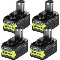 Pdstation - Pack von 4 P108 18 v 5.0 Ah Li-Ion Ersatzbatterie für Ryobi Akku One-Akku P108 P107 P105 P104 P103 P102 RB18L50 RB18L40 RB18L25 von PDSTATION