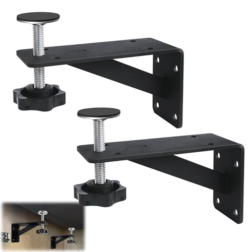 VANROUG 2 Pcs Undermount Sink Brackets, Undermount Sink Repair kit, Undermount Sink Support,Sink Bracket for Kitchen, Undermount Sink Brackets for Narrow Cabinet Effectively Share Sink Weight(Black) von VANROUG