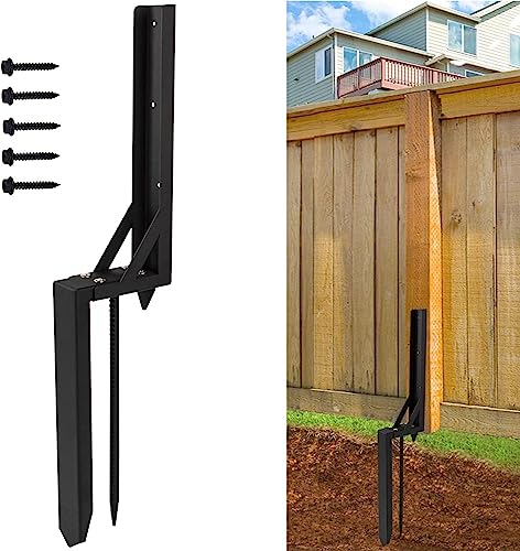 VANROUG Heavy Duty Wooden Fence Posts Repair Stakes Impact Ground Sleeve for Square Wooden Post Anchor,Posts Ground Sleeve von VANROUG