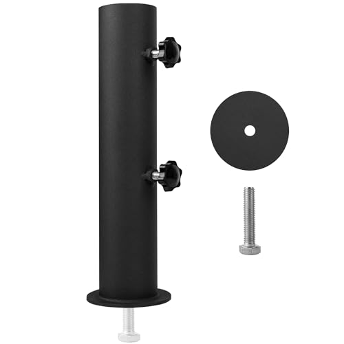 VANROUG Universal Umbrella Holder Stainless Steel,Garden Parasol Standpipe,Parasol Sleeve Stands, Umbrella Baser Standpipe, Umbrella Baser Standpipe for Granite Plate, Marble Block, Cement Pane von VANROUG