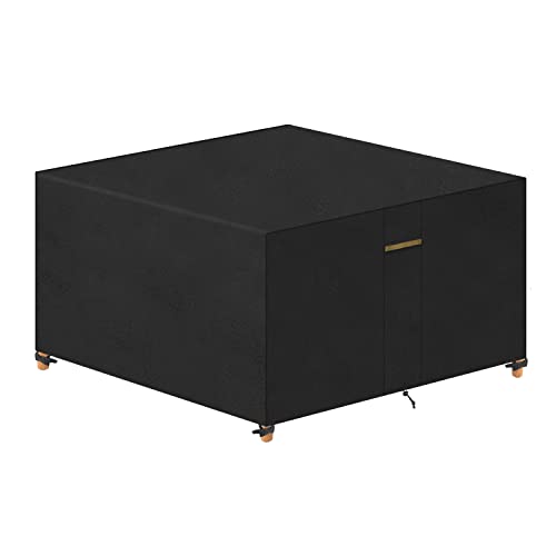 VANSHEIM Gartenmöbel Abdeckung Wasserdicht Schutzhülle Gartenmöbel Winterfest Loungemöbel Abdeckungen Gartentisch Abdeckhaube Plane Für Terrassenmöbel Abdeckplane Whirlpool Abdeckung 200x200x71cm 420D von VANSHEIM