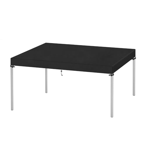 VANSHEIM Abdeckung Tischplatte Abdeckung Gartentisch Abdeckhaube Gartentisch Abdeckhaube für Tisch Wasserdicht Abdeckplane Gartentisch Winddicht UV-Beständiges 420D Oxford Gewebe 150x80x15cm von VANSHEIM