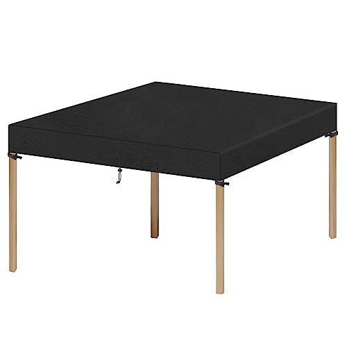 VANSHEIM Tischabdeckung Gartenmöbel Plane Gartentisch Abdeckung Tisch Outdoor Tischhaube Gartentisch Schutzhülle für Gartentische Schutzhaube Gartentisch Wasserdicht UV-Beständiges 140x140x15cm von VANSHEIM