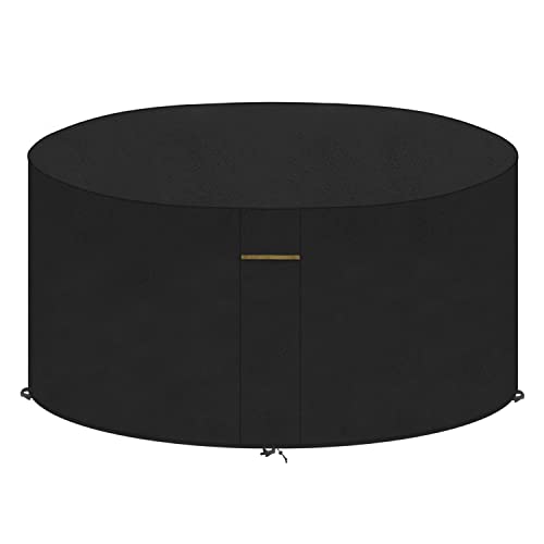 VANSHEIM Whirlpool Abdeckung Relaxinsel Abdeckplane Sonneninsel Abdeckung Tischabdeckung Gartenmöbel Abdeckung Runder Tisch Wasserdicht UV-Beständiges Oxford Gewebe Ø230x100cm von VANSHEIM