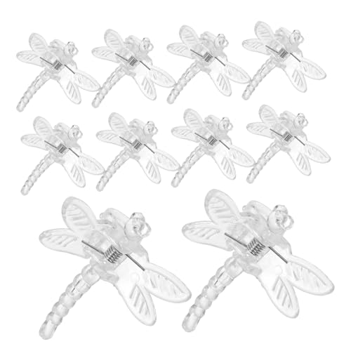 VANZACK 1 Satz Transparente Pflanzenclips Für Orchideen Stabile Unterstützung Für Pflanzenstängel Für Kletterpflanzen Gemüse Langlebig Gartenwerkzeug Für Pflanzenpflege 10 Stück von VANZACK
