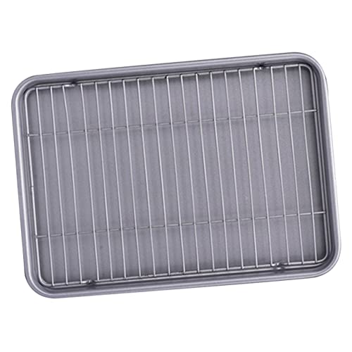 VANZACK 1 Set Backformform Bräter Bräter Auflaufform Backzubehör Backgeschirrgestell Backformgestell Ofenbackblech Mit Gestell Multifunktionsbackblech Kohlenstoffstahl von VANZACK