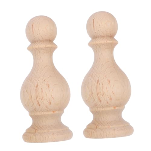 VANZACK 2 Stück Holz Endstücke Unbehandelte Holzschnitzerei für DIY Projekte Dekorative Möbel Accessoires für Bettpfosten und Heimdekoration Vielseitig und Robust VANZACK 2 Stück Holz Endstücke Unbehandelte Holzschnitzerei für DIY Projekte Dekorative Möbel Accessoires für Bettpfosten und Heimdekoration Vielseitig und Robust von VANZACK