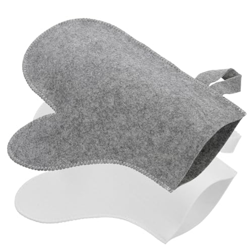 VANZACK 2 Stück Peeling Handschuhe Dickem Filz für Sauna und Bad Hautfreundliche Massagehandschuhe zur Sanften Körperreinigung und Abgestorbene Hautzellen Entfernung Vielseitig für Spa VANZACK 2 Stück Peeling Handschuhe Dickem Filz für Sauna und Bad Hautfreundliche Massagehandschuhe zur Sanften Körperreinigung und Abgestorbene Hautzellen Entfernung Vielseitig für Spa von VANZACK