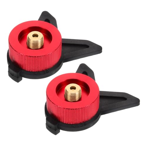VANZACK 2 Stück Teiliges Gaskartuschen Adapter mit Ständer Universeller Gasflaschen Schneller Outdoor Gasherd Umrüster für Camping Wandern Stabiler Tankhalter Zuverlässige von VANZACK