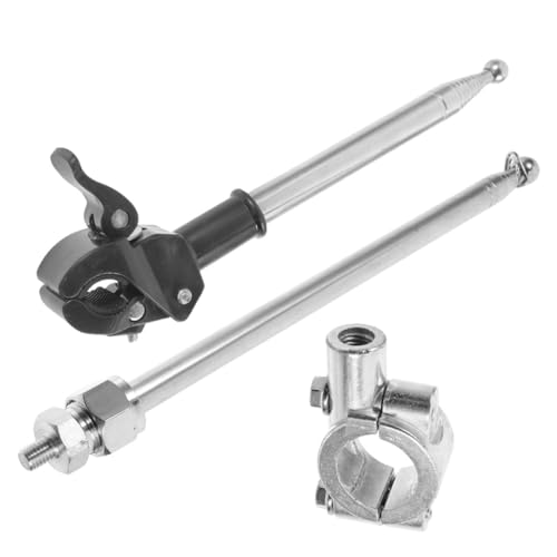 VANZACK 2 Stück Teiliges Teleskop-fahnenmast Verstellbar Leichtes Outdoor Fahrrad Motorrad Flaggenhalter Kompatibel für Mountain Road Bikes und Motorräder von VANZACK