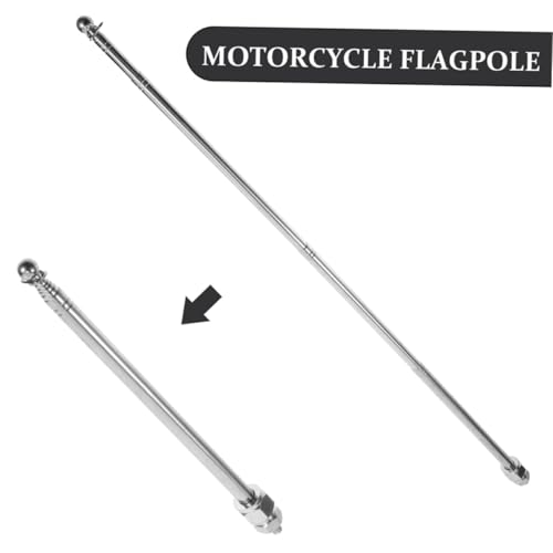 VANZACK 2 Stück Verstellbarer aus Aluminium und Metall Gefertigter Langer Tragbarer Fahnenmast für Motorrad Fahrradlenker Einfach zu Montieren Kompatibel mit Erwachsenenbikes VANZACK 2 Stück Verstellbarer aus Aluminium und Metall Gefertigter Langer Tragbarer Fahnenmast für Motorrad Fahrradlenker Einfach zu Montieren Kompatibel mit Erwachsenenbikes von VANZACK