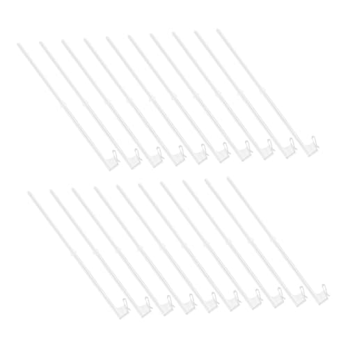 VANZACK 20 Stück Verstellbare Fahrzeug-flaggenhalter Weiß Stabile Autofenster-flaggenhalterung Wetterfester Clip für Auto LKW-Fenster Geeignet für Verschiedene Flaggen und Festdekorationen von VANZACK