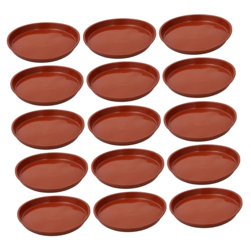 VANZACK 25 Stück Blumentopf Tablett Pflanzgefäß Drainage Untertasse Runde Drainage Tablett Blumentopf Auffangschale Sukkulenten Wasserauffangschale Pflanzgefäß Wasserauffangschale von VANZACK