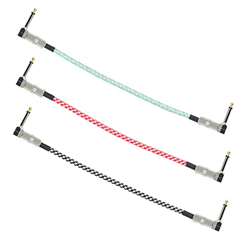 VANZACK 3 Stück Gitarreneffekt Kabel Male zu Male Geflochtenes Verbindungskabel für Gitarre und Bass Robust und Langlebig für Musiker und Studioanwendungen Zufällige Farbe Zufällige Farbe VANZACK 3 Stück Gitarreneffekt Kabel Male zu Male Geflochtenes Verbindungskabel für Gitarre und Bass Robust und Langlebig für Musiker und Studioanwendungen Zufällige Farbe Zufällige Farbe von VANZACK