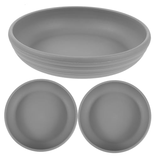 VANZACK 3 Stück Pflanztopf Untersetzer aus Kunststoff Runde Blumentopf Untertassen wasserdichte Pflanzentopf Tropfschale für Innen und Außen Robust und Formbeständig Passend für von VANZACK