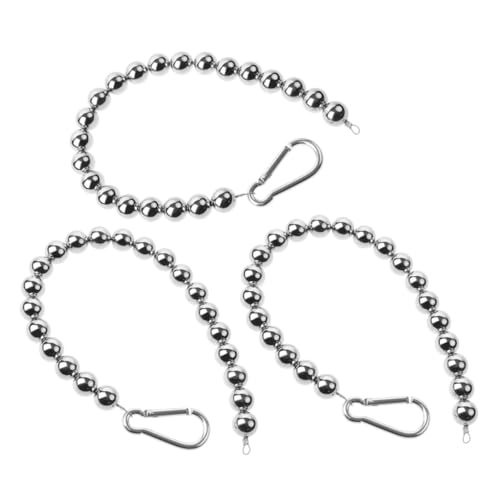 VANZACK 3 Stück Teiliges Edelstahl Flaggenmast Bead Retainer Ringe Wetterfeste und Langlebige Befestigungsclips Passend für Innen Außenfahnenmast Einfach zu Montieren Stilvoll Poliert von VANZACK