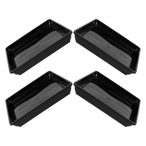 VANZACK 4 Stück Blumentopf Tablett Blumentopfschale Aus Kunststoff Pflanzenentwässerungsschale Blumentablett Abtropfschale Für Blumentöpfe Pflanzerunter Untertasse Pp Schwarz VANZACK 4 Stück Blumentopf Tablett Blumentopfschale Aus Kunststoff Pflanzenentwässerungsschale Blumentablett Abtropfschale Für Blumentöpfe Pflanzerunter Untertasse Pp Schwarz von VANZACK
