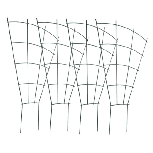 VANZACK 4 Stück Teiliges Metall rankgitter für Kletterpflanzen Verstellbare Gartenstütze Wetterfest Platzsparender Pflanzengitterrahmen für Blumen und Hauspflanzen von VANZACK