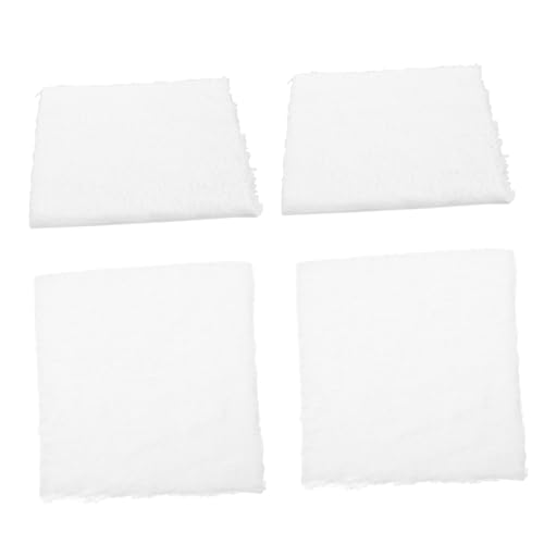 VANZACK 4 Stück Warmhalteunterlagen Musselinstoff Dicke Flusenunterlage Baumwollstoff Matratzen Mini Unterlage Kaninchennestunterlage Vogelnestmatte Hamstermatte von VANZACK