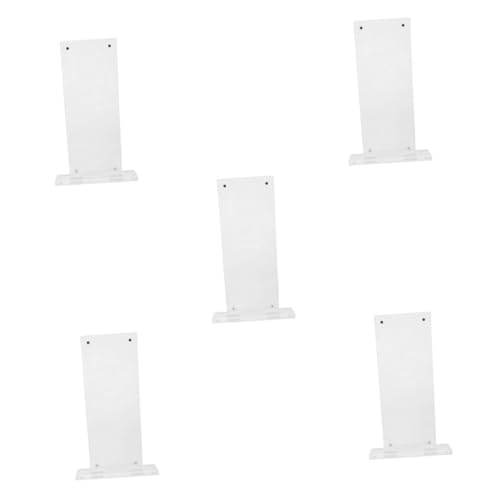 VANZACK 5 Stück Klares Acryl Türschild mit Vorgebohrten Löchern Austauschbare Büroschild Namensplatte für Schule Büro Flexibel Montierbares Informationsschild VANZACK 5 Stück Klares Acryl Türschild mit Vorgebohrten Löchern Austauschbare Büroschild Namensplatte für Schule Büro Flexibel Montierbares Informationsschild von VANZACK