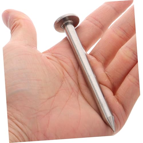 VANZACK 5 Stück Teiliges Flacher Kopf Vermessungsnägel aus Edelstahl Robuste Langlebige Low Profile Anchors für Präzise Grundstücksmarkierung Installieren Professionelles VANZACK 5 Stück Teiliges Flacher Kopf Vermessungsnägel aus Edelstahl Robuste Langlebige Low Profile Anchors für Präzise Grundstücksmarkierung Installieren Professionelles von VANZACK