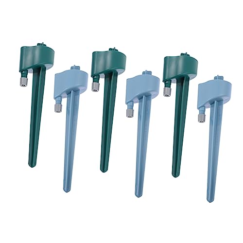 VANZACK 6 Stück Teiliges Automatisches Pflanzenbewässerungssystem mit Wasserregulierung Selbstbewässernde Tropfer für Topfpflanzen Langlebige Garten Bewässerungsgeräte Blau und Grün für von VANZACK