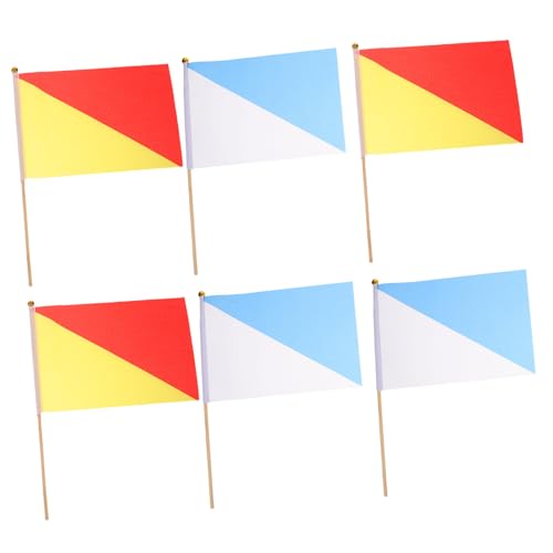 VANZACK 6 Stück Teiliges Signalflaggen mit Robustem Holzstock Kommandoflaggen für und Kommunikation für Ausbildung und Wettkämpfe Leuchtende Farben Handlich und Langlebig VANZACK 6 Stück Teiliges Signalflaggen mit Robustem Holzstock Kommandoflaggen für und Kommunikation für Ausbildung und Wettkämpfe Leuchtende Farben Handlich und Langlebig von VANZACK