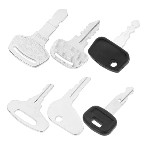 VANZACK 6 Stück Teiliges Zündschlüssel Ersatzset für Bagger Rasenmäher Langlebiges Zündschloss Startschlüssel Kompatibel mit Kubota Baugeräte von VANZACK