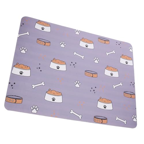 VANZACK Anti-Schlupf-Hundefuttermatte Matte für Haustiergeschirr Katze Wassernapf Matte Platzdeckchen zum Füttern von Welpen Hundenapf Tischset Katze frisst Matte Diatomeenschlamm von VANZACK