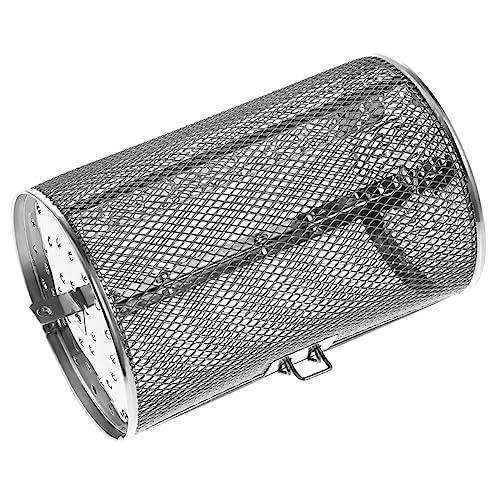 VANZACK Backkäfig Backtrommel Drehspieß Grillbräter Drehspieß Grillkorb Zubehör Air Fryer Drehspießkorb Flacher Drehspießkorb Bräter Rost Kebab Silber Edelstahl VANZACK Backkäfig Backtrommel Drehspieß Grillbräter Drehspieß Grillkorb Zubehör Air Fryer Drehspießkorb Flacher Drehspießkorb Bräter Rost Kebab Silber Edelstahl von VANZACK